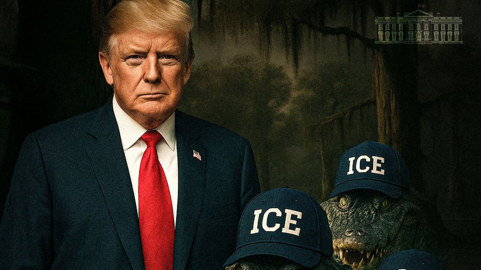 Alligtator Alcatraz meme from the White House.