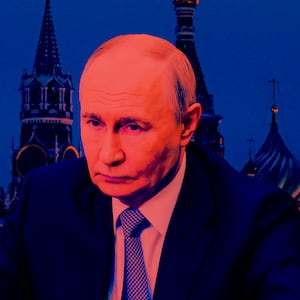 Vladimir Putin photo illustation, illo