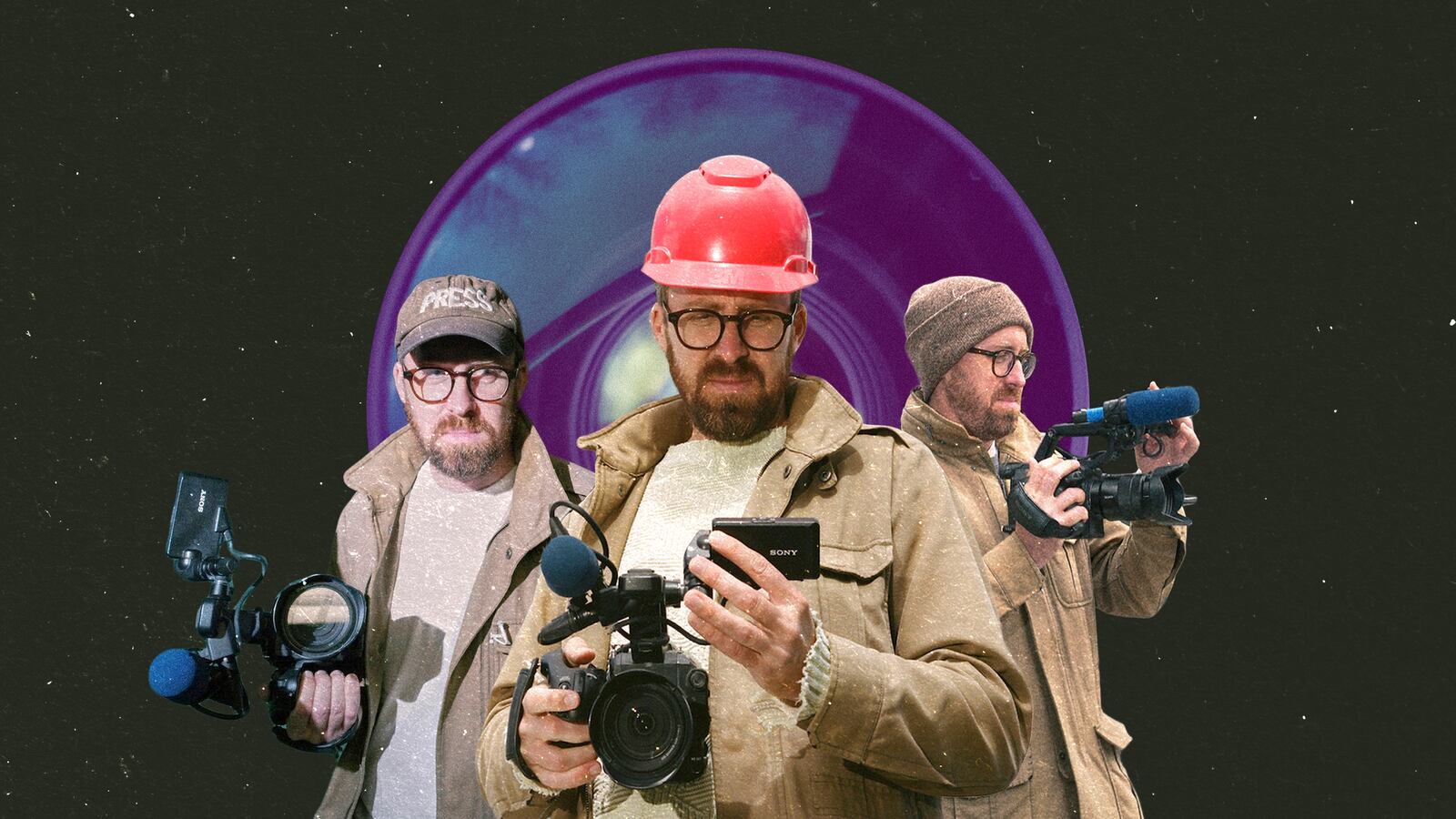 A photo composite of multiple John Wilsons from the series of How to With John Wilson.