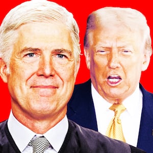 Justice Neil Gorsuch and Trump.