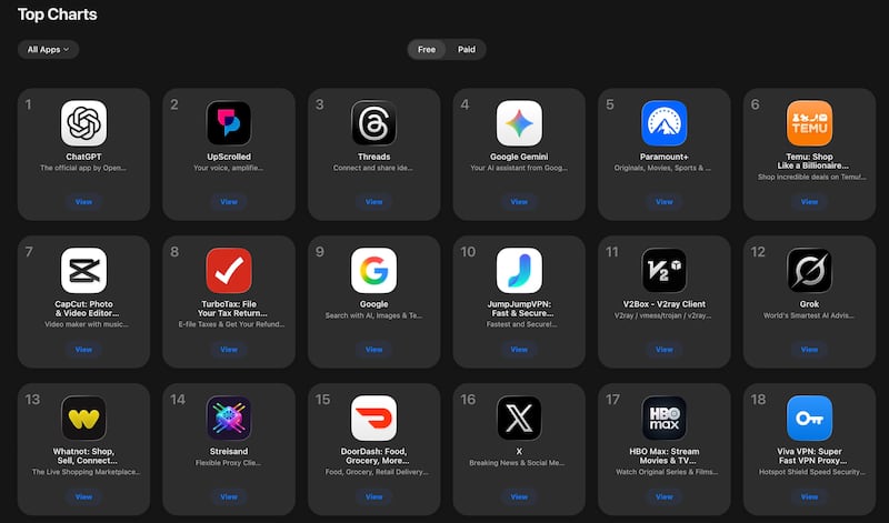 Upscrolled has shot up the App Store charts after TikTok was accused of censoring anti-ICE content.