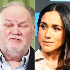 Thomas Markle and Meghan Markle.