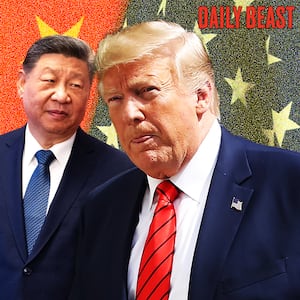 Xi Jinping, Donald Trump photo illustration