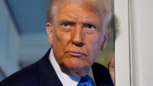 TOKYO, JAPAN - OCTOBER 29: U.S. President Donald Trump speaks to journalists aboard Air Force One en route to South Korea on October 29, 2025 in Japan. Trump is traveling to South Korea for the APEC meetings, following an appearance at the ASEAN summit in Malaysia, and a trip to Japan, where he called on Japanese Emperor Naruhito and new Prime Minister Sanae Takaichi. (Photo by Andrew Harnik/Getty Images)