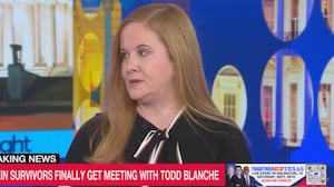 Epstein survivor Liz Stein speaking to MS NOW.