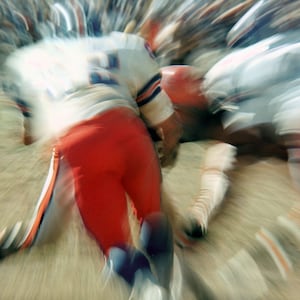 The Cincinnati Bengals play the Denver Broncos on October 19, 1969.