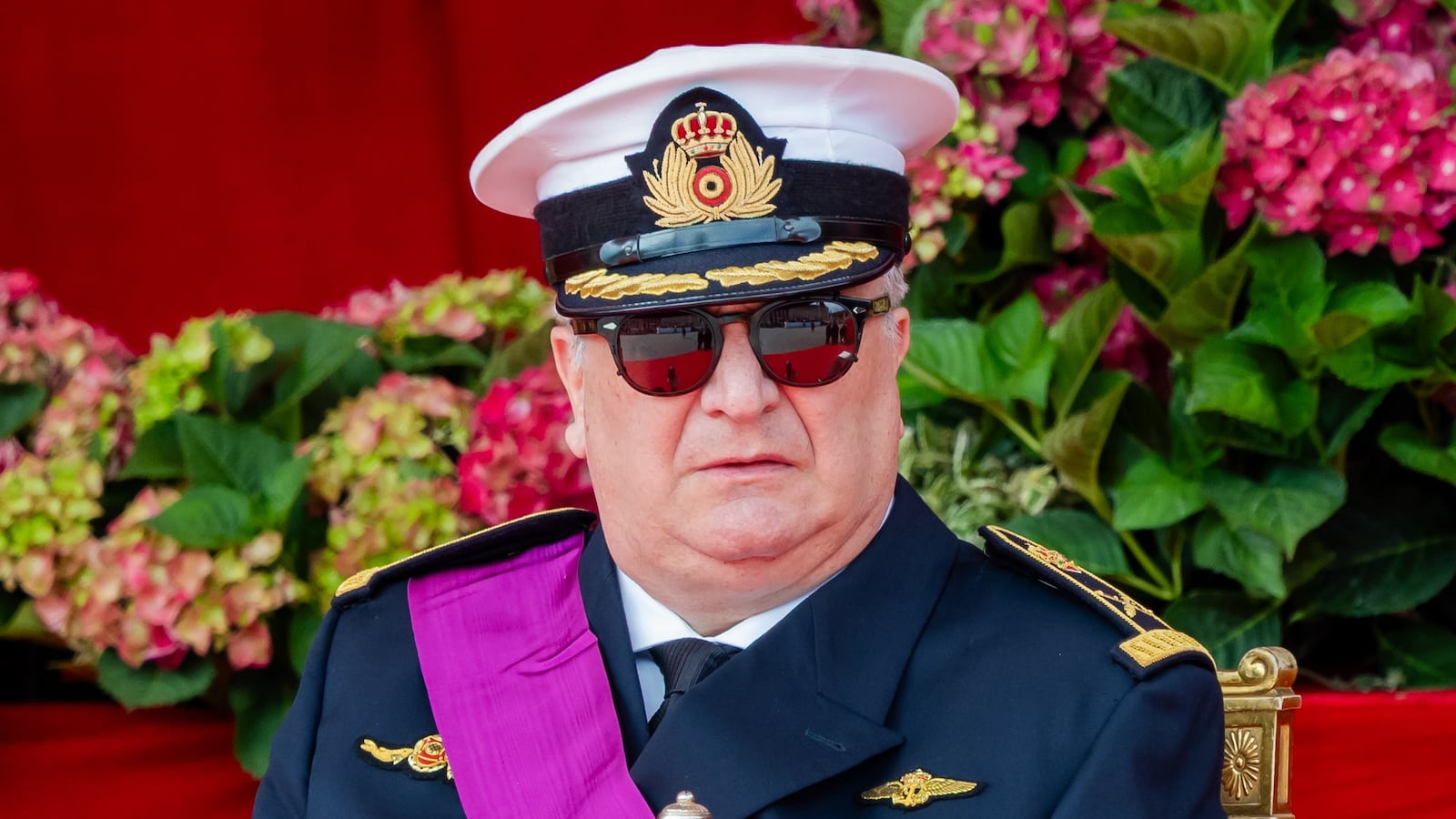 Prince Laurent of Belgium attends the military and civil parade during the Belgian national day on July 21, 2025 in Brussels, Belgium.