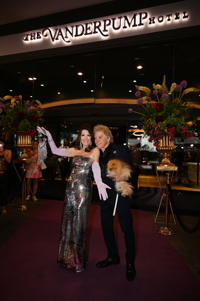 Lisa Vanderpump and Ken Todd at the opening of The Vanderpump Hotel
