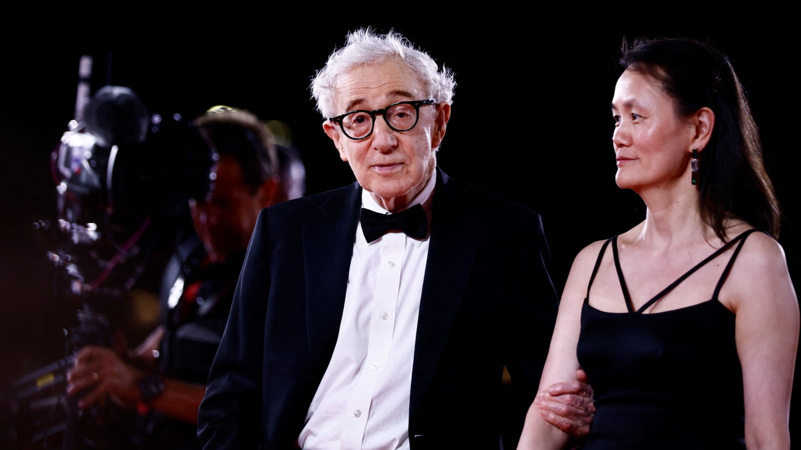 Director Woody Allen and his wife Soon-Yi Previn