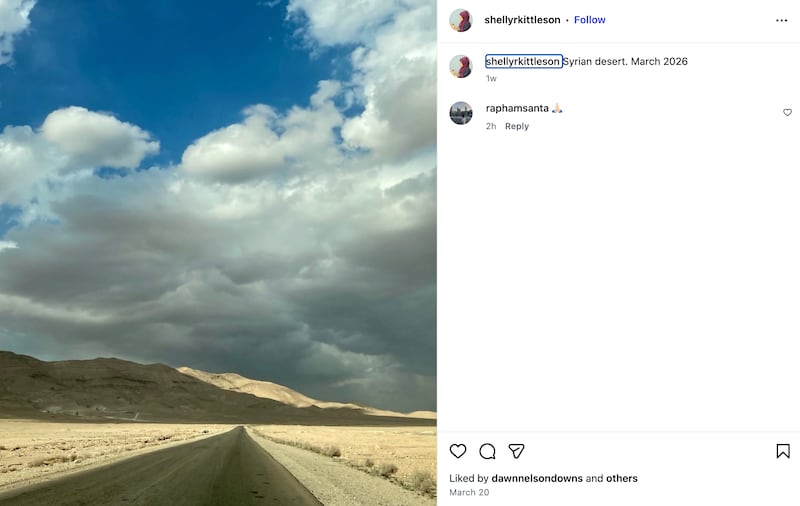 Shelly Kittleson on Instagram