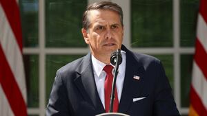 U.S. Attorney General Todd Blanche holds a press conference in the Rose Garden at the White House in Washington, D.C., U.S., September 15, 2026. REUTERS/Kevin Lamarque