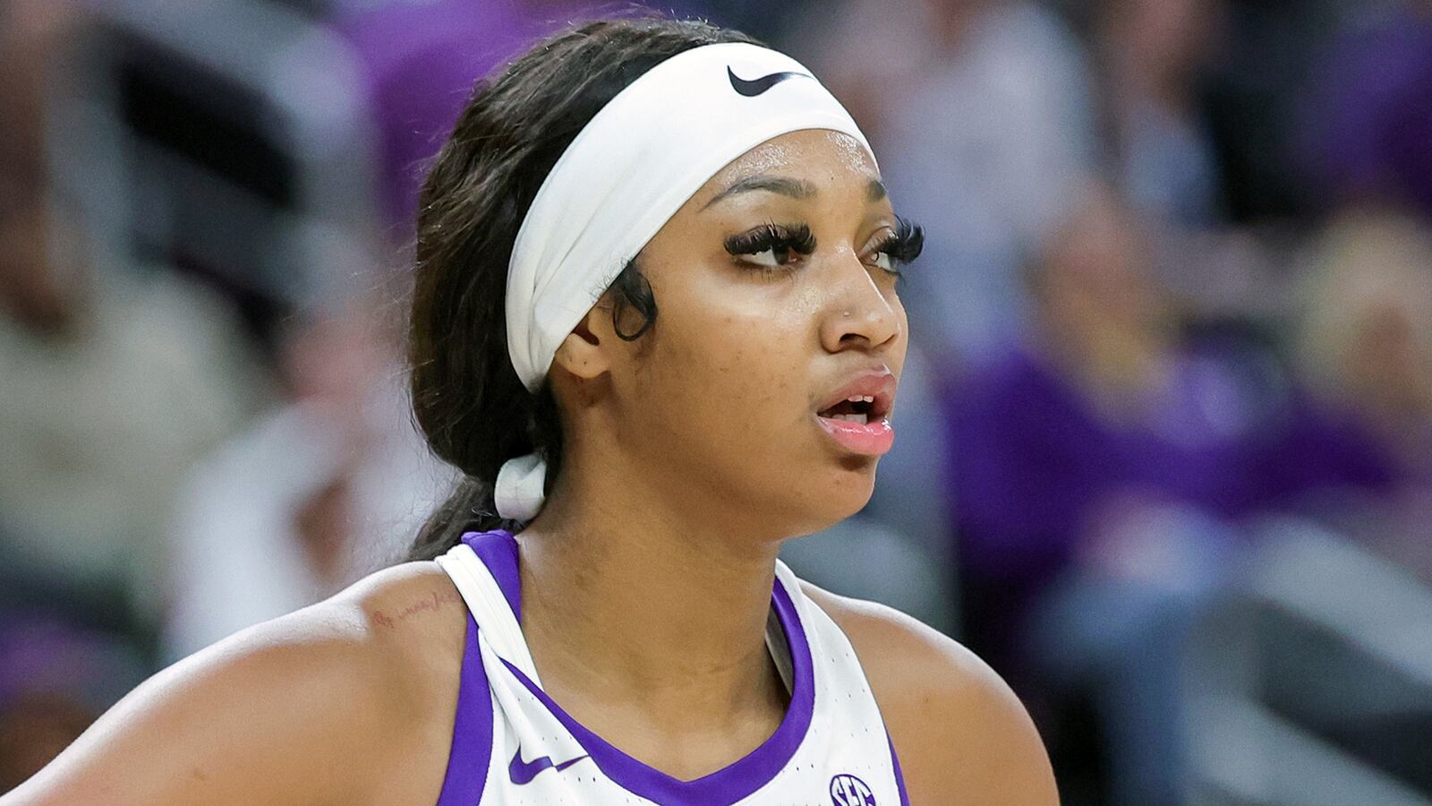 Angel Reese of the LSU Tigers