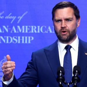 U.S. Vice President JD Vance holds a joint press conference with Hungarian Prime Minister Viktor Orban (not pictured), in Budapest, Hungary, April 7, 2026. REUTERS/Bernadett Szabo