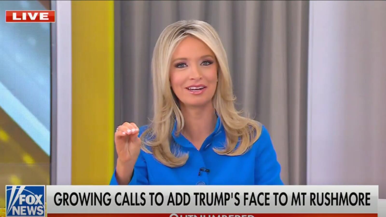 Fox panelists support Donald Trump’s image on Mount Rushmore.