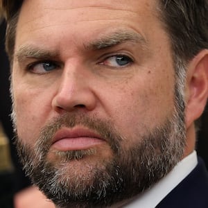 Vice President JD Vance looks on