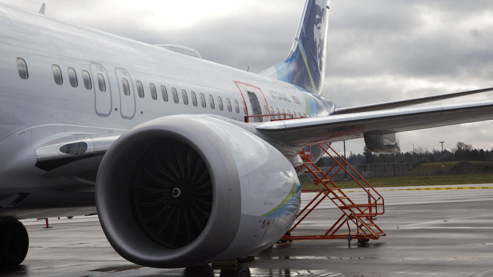 A photo of Alaska Airlines Flight 1282 Boeing 737-9 MAX.