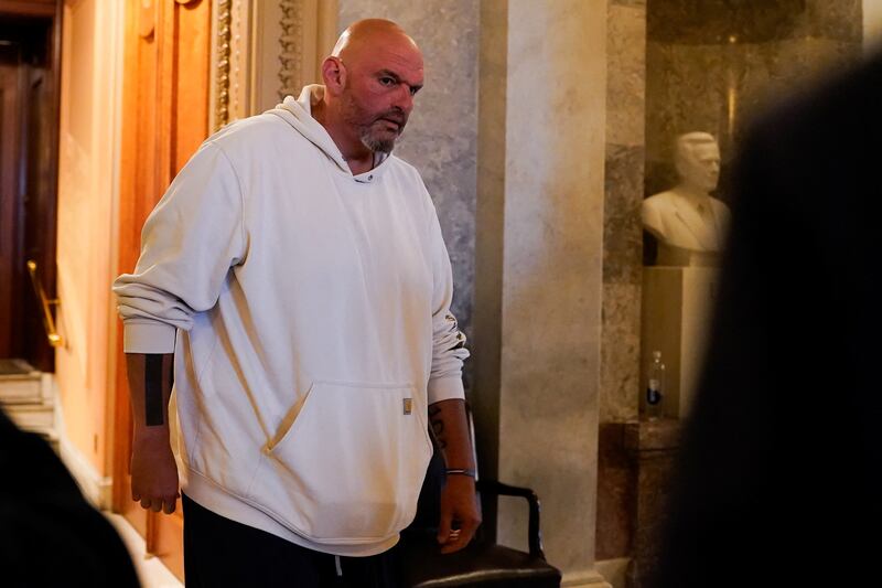 Fetterman has also been criticized for breaking with his party on a host of issues of late.