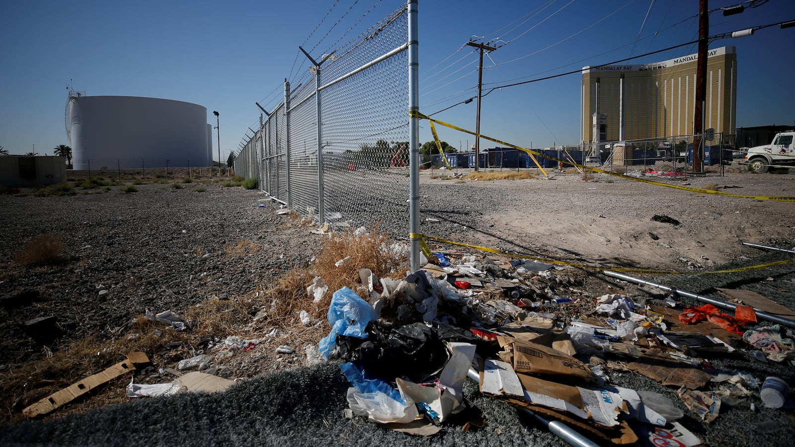 The aftermath of a mass shooting in Las Vegas