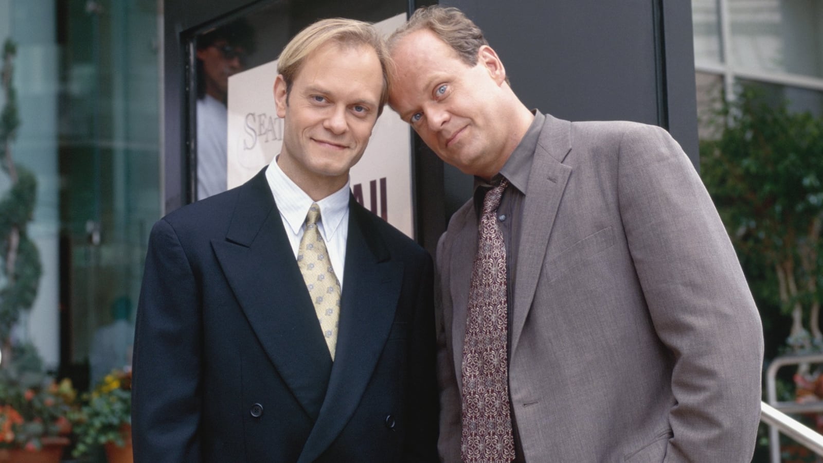 David Hyde Pierce and Kelsey Grammer in "Frasier"