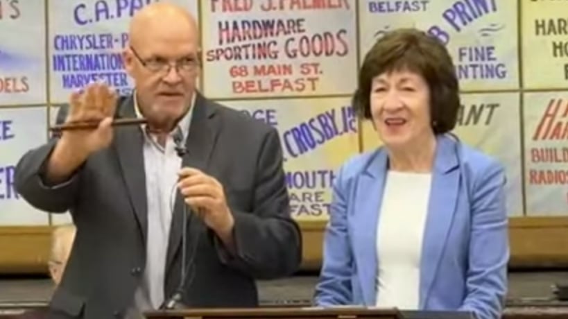 Susan Collins at a ribbon cutting event