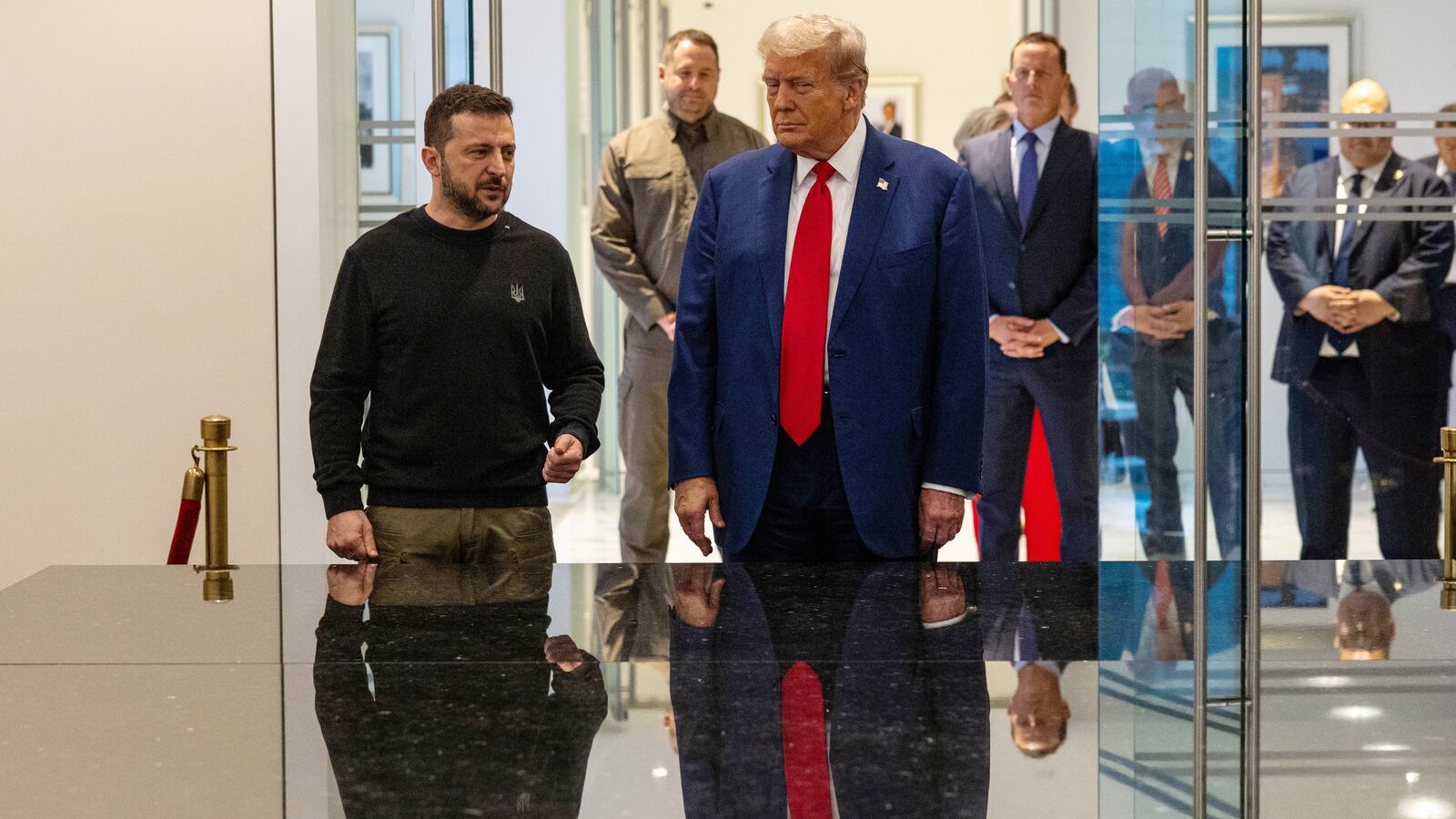 President Volodymyr Zelensky met Donald Trump in New York in September