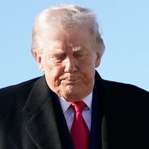 U.S. President Donald Trump prepares to board Air Force One at Pope Army Airfield after a visit to the Fort Bragg U.S.