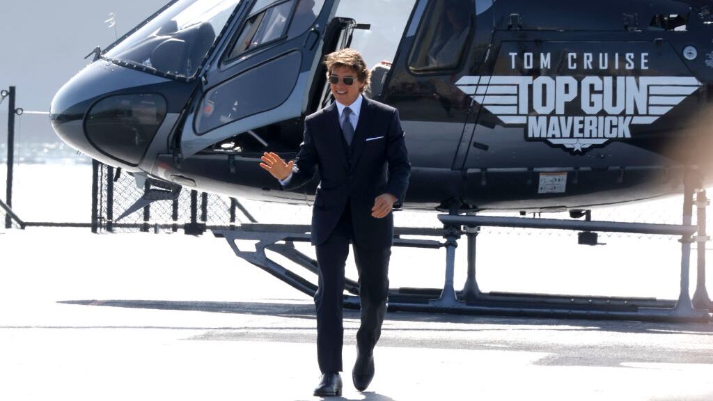 Tom Cruise attends the “Top Gun: Maverick” World Premiere on May 04, 2022 in San Diego, California.
