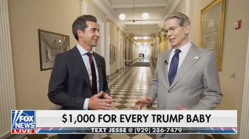 Scott Bessent and Jesse Watters