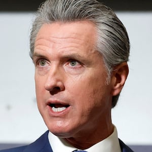 California Governor Gavin Newsom speaks after he and other lawmakers signed the "Election Rigging Response Act" in Sacramento, California, U.S. August 21, 2025.  REUTERS/Fred Greaves