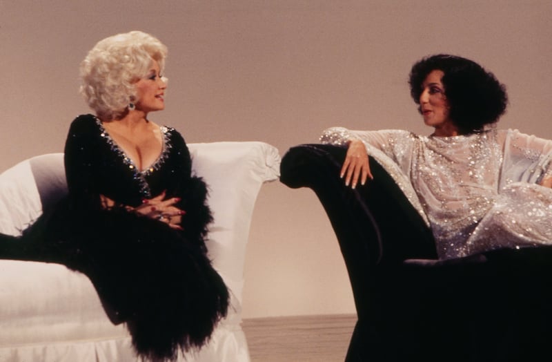 Dolly Parton and Cher appearing on the ABC tv special 'Cher ... Special' in 1978.