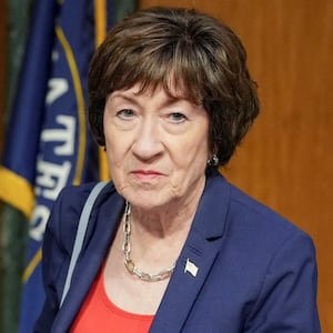 U.S. Senator Susan Collins (R-ME) attends a Senate Appropriations Committee hearing on U.S. President Donald Trump's supplemental funding request for the Department of Defense, in Washington, D.C., U.S., July 21, 2026. REUTERS/Eric Lee