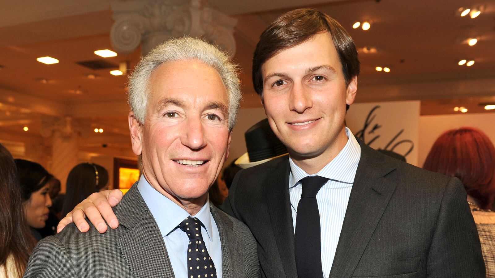 Charles Kushner and Jared Kushner attend LORD & TAYLOR Launches IVANKA TRUMP's Spring 2012 Collection at Lord & Taylor on March 28, 2012 in New York City.