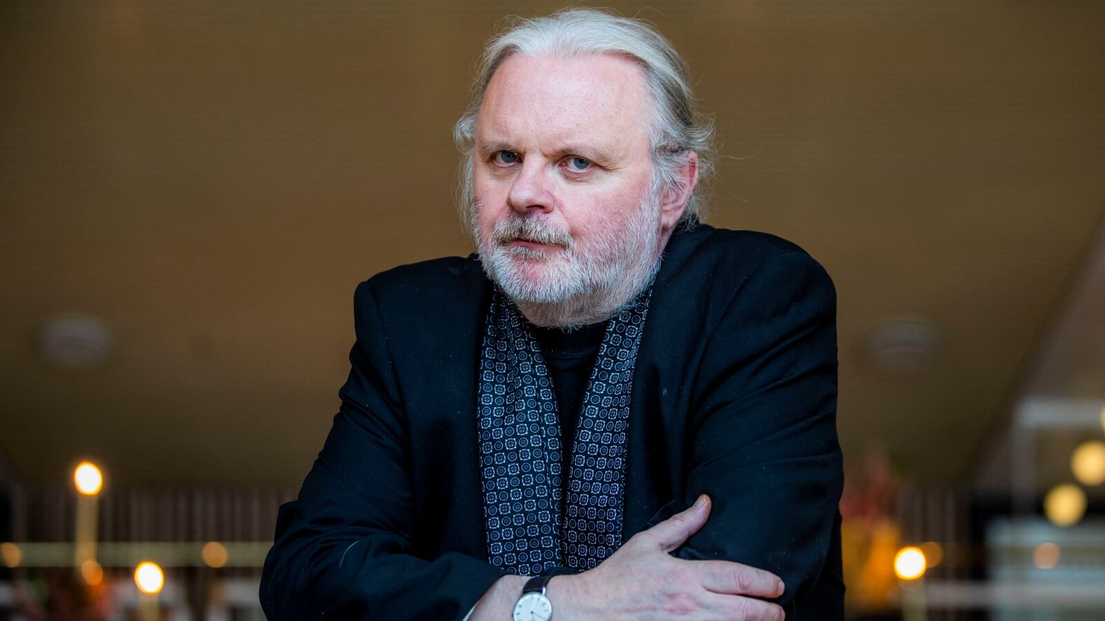 Jon Fosse poses in Oslo, Norway, Sept. 6, 2019.