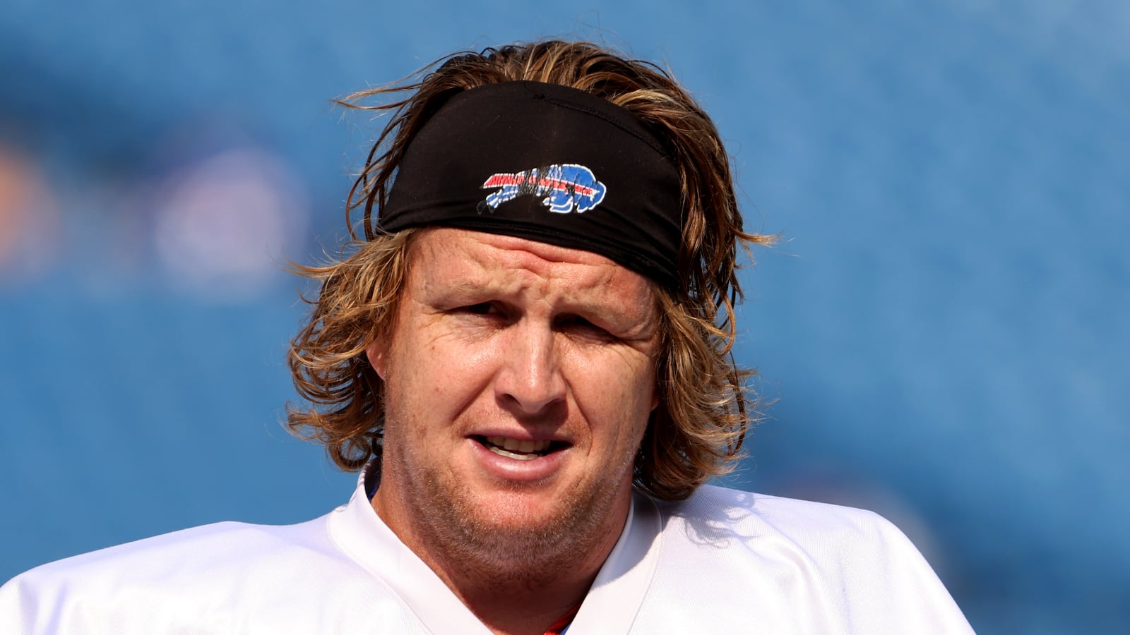 Jordan Devey at the Buffalo Bills training camp five years ago.
