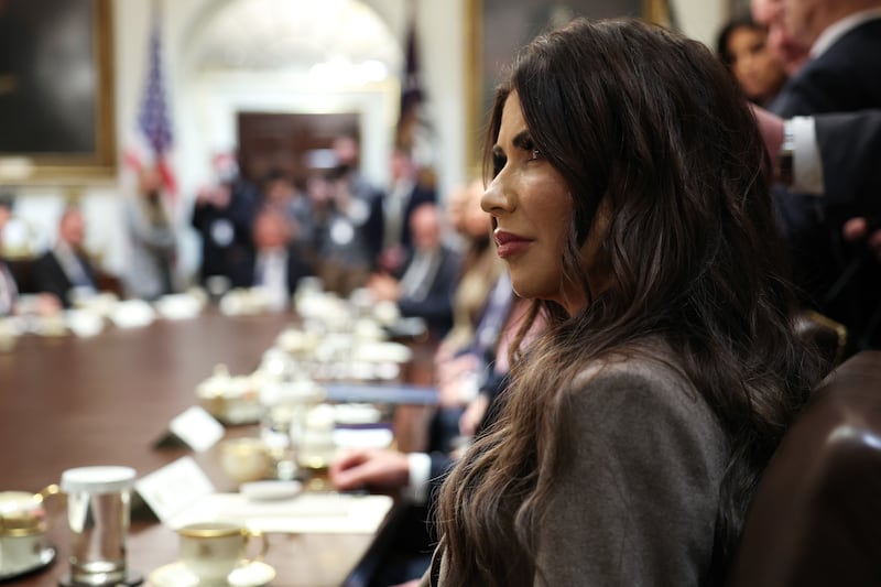 Trump didn't acknowledge Noem during Thursday's Cabinet meeting.