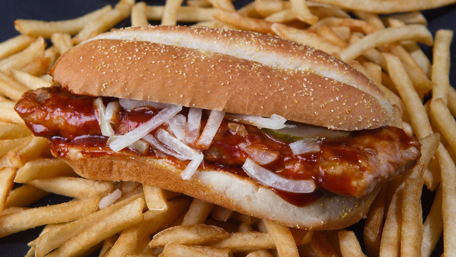 McDonald's McRib sandwich