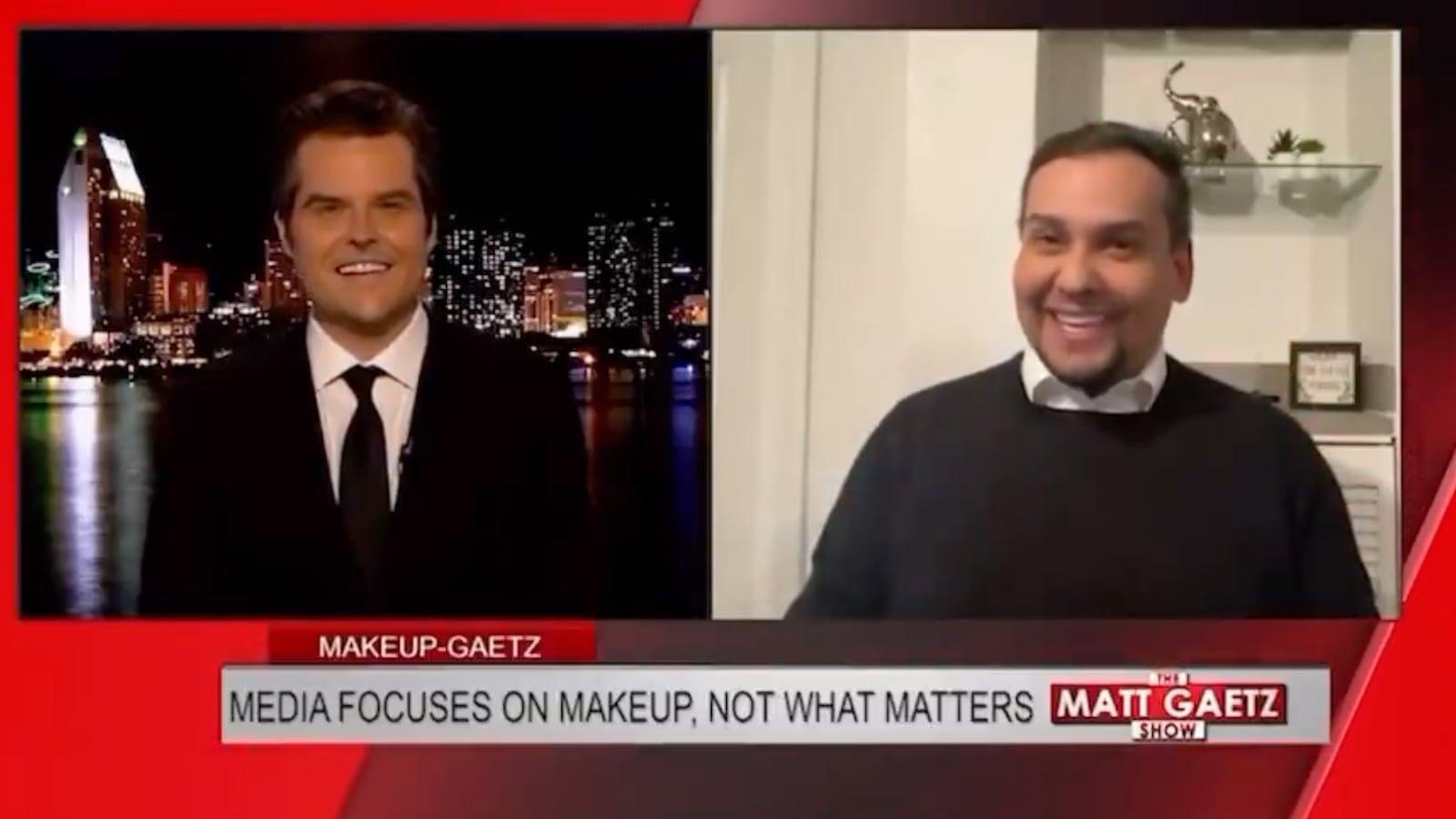 Matt Gaetz and George Santos on "The Matt Gaetz Show"