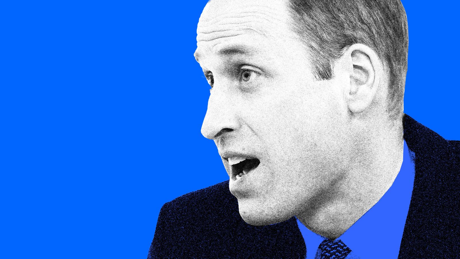 A photo illustration of Prince William