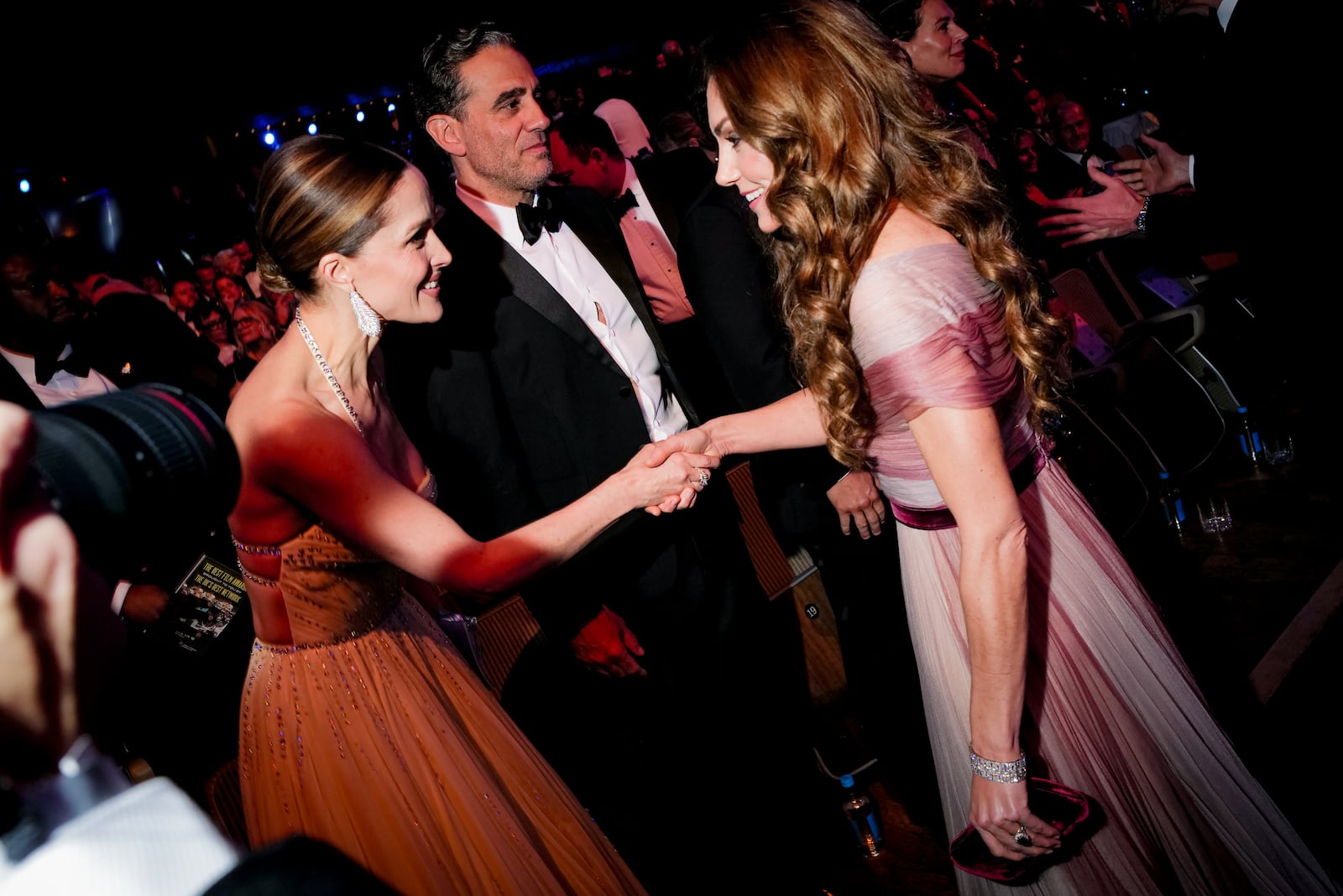Rose Byrne, Bobby Cannavale, and Catherine, Princess of Wales at the BAFTA Awards in London.