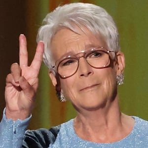 Jamie Lee Curtis speaks during a tribute to Rob Reiner at the 78th Primetime Emmy Awards in Los Angeles, California, U.S., September 14, 2026. REUTERS/Mario Anzuoni