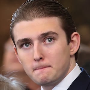 Barron at the inauguration