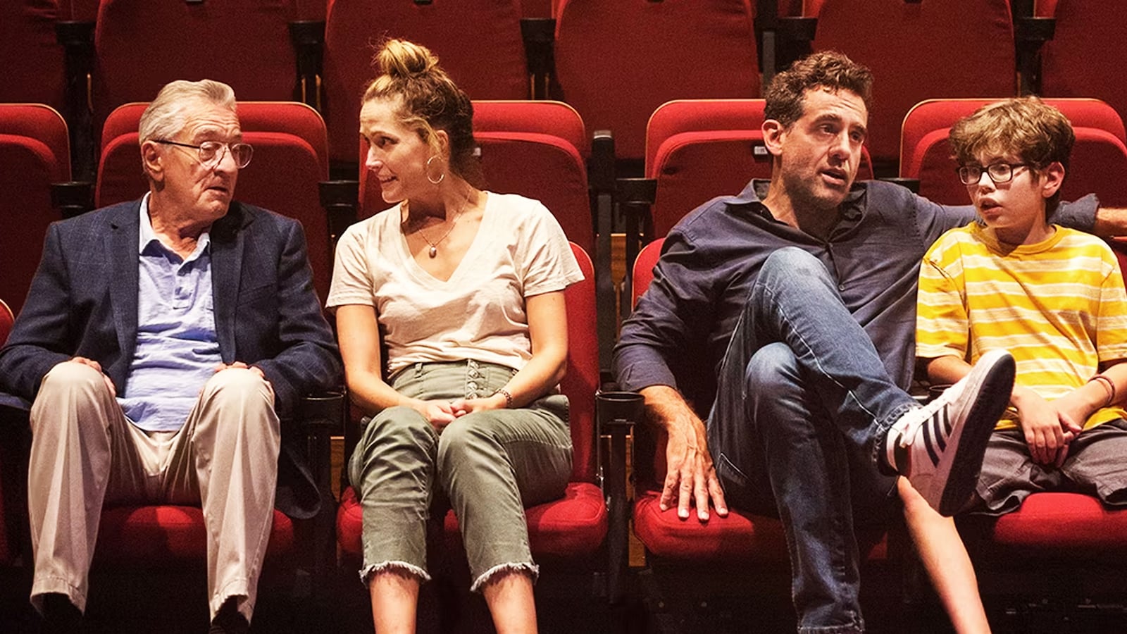 A photo including Robert De Niro, Rose Byrne, Bobby Cannavale and William A. Fitzgerald star in the film Ezra