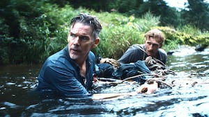 Ethan Hawke and Austin Amelio appear in The Weight by Padraic McKinley, an official selection of the 2026 Sundance Film Festival. Courtesy of Sundance Institute | photo by Matteo Cocco