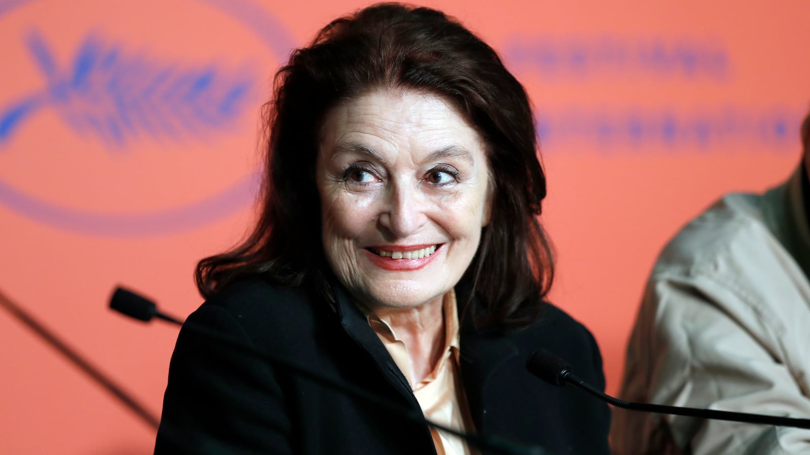 Anouck Aimee attends the "The Best Years of a Life (Les Plus Belles Annees D'Une Vie)" press conference during the 72nd annual Cannes Film Festival on May 19, 2019 in Cannes, France.
