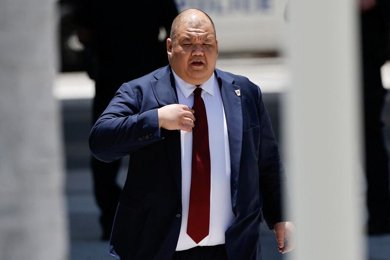 walks outside the Wilkie D. Ferguson Jr. United States Courthouse, on the day of former U.S. President Donald Trump's arraignment on classified document charges, in Miami, Florida, U.S., June 13, 2023. REUTERS/Marco Bello