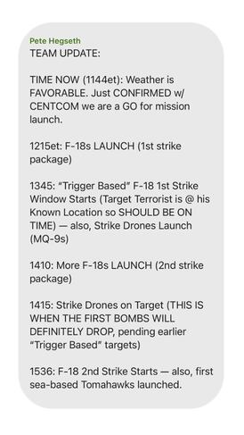 Read the Full Text Chain From Trump Officials’ Group Chat