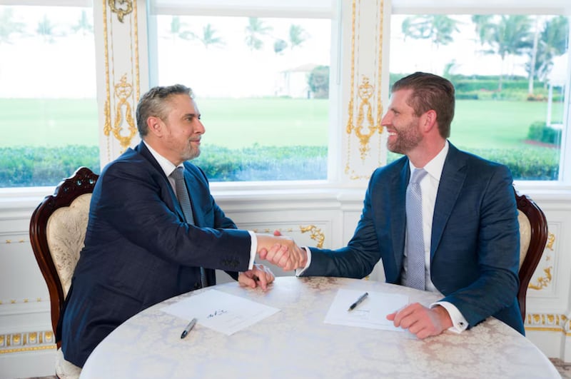 David Young and Eric Trump.