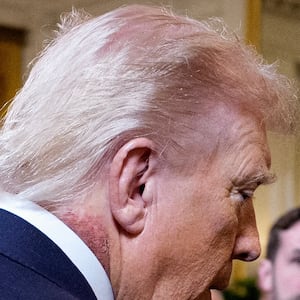 WASHINGTON, DC - MARCH 02: U.S. President Donald Trump arrives for a Medal of Honor Ceremony in the East Room of the White House on March 02, 2026 in Washington, DC. Trump awarded three soldiers the highest military decoration; Master Sgt. Roddie Edmonds, who died in 1985, for shielding Jewish prisoners from Nazi guards during World War II; then-Staff Sgt. Terry Richardson for saving 85 lives of fellow soldiers during the Vietnam War; and Staff Sgt. Michael Ollis who died in the Afghanistan War when he shielded another soldier from a suicide bomber. (Photo by