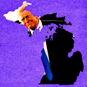 Donald Trump, Michigan photo illustration