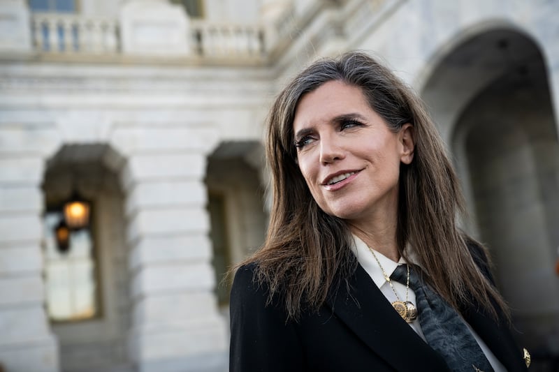 Rep. Nancy Mace, pictured in May, said she would not run in the special election for the Republican South Carolina Senate nomination to replace late Sen. Lindsey Graham.